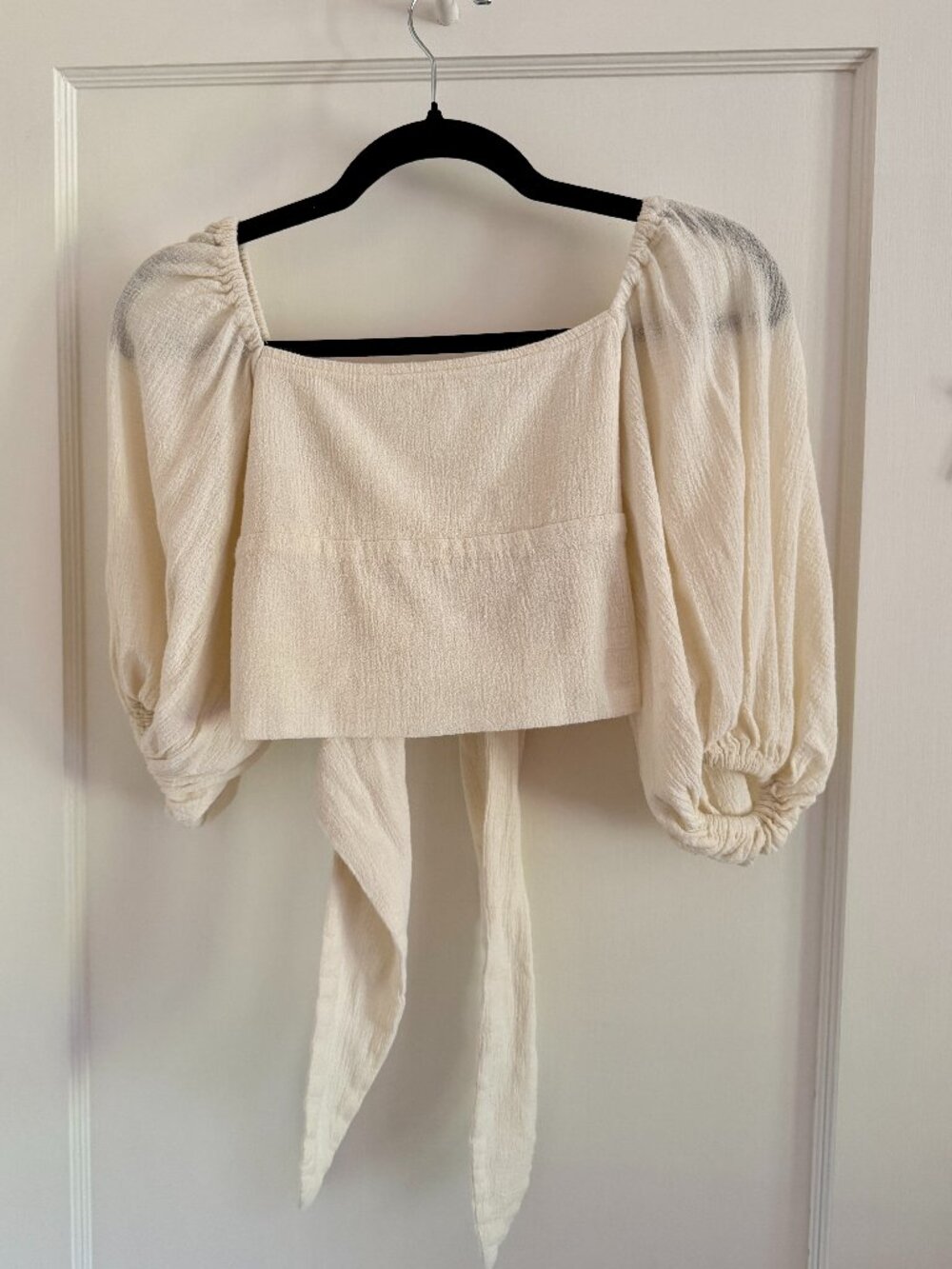 Free People x Jens Pirate Booty Beige Wrap Top